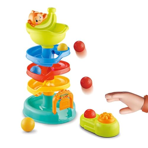 Ball Drop Toy Set - Frühförderung Ballturm Spiel,Babyspielzeug Aktivität Stapelspiel ab 18 Monaten Ball Drop Toy Set - Frühförderung Ballturm Spiel,Babyspielzeug Aktivität Stapelspiel ab 18 Monaten von Generisch