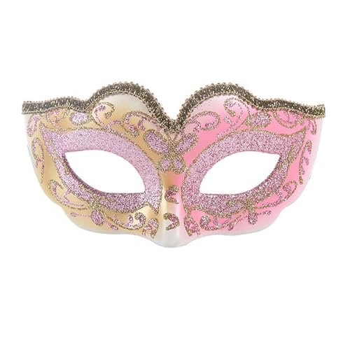 Ball Maske Damen: Frauen Lace Sexy Faschingsmasken Augenmaske Gothic Party Fasching Venezianische Maske Gesichtsmaske Spitzenmasken Gold Spitze Maskenball Masken Maske Karneval von Generisch