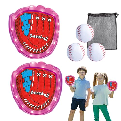 Ballspiel werfen und fangen, Ballspiel werfen und fangen | Strand-Sticky-Ball-Wurfspiel-Spielzeug | Mehrzweck-Baseball-Trainingsspielzeug für Campingausflüge, Karneval im Freien, Familientreffen, Gebu von Generisch