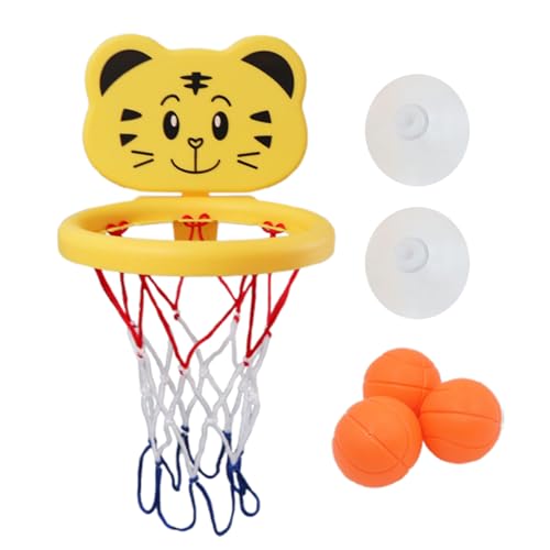 Basketball -Badspielzeug, Basketball -Reifen für Badewanne, Cartoon Saugbasketball Hoop, Badezimmerspiel Interaktives Wasserspiel Set tragbar für Pool Beach Home Kindergarten Basketball -Badspielzeug, Basketball -Reifen für Badewanne, Cartoon Saugbasketball Hoop, Badezimmerspiel Interaktives Wasserspiel Set tragbar für Pool Beach Home Kindergarten von Generisch
