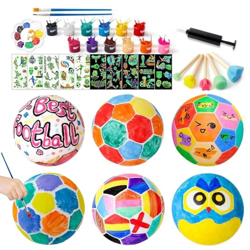 Bastel Nachttischlampe, 12 Farben Fußball Mal Set, Kunstbedarf Mit Leuchtaufklebern Für Kinderzimmer Wohnzimmer Weihnachtsfeier Und Feiertage Bastel Nachttischlampe, 12 Farben Fußball Mal Set, Kunstbedarf Mit Leuchtaufklebern Für Kinderzimmer Wohnzimmer Weihnachtsfeier Und Feiertage von Generisch