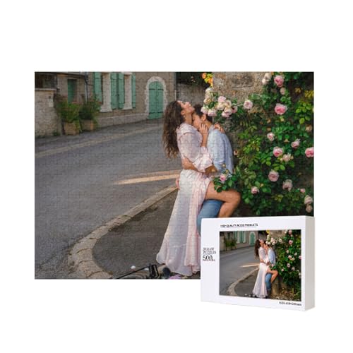 Benutzerdefinierte Puzzle mit eigenem Bild, Fotopuzzle, Individuelles Puzzle mit eigenem Foto, Bedrucken Personalisiert Puzzle, Selber Gestalten Geschenk für Erwachsene Jungen Mädchen (500PCS) von Generisch