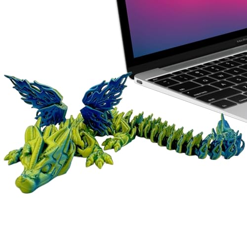 Beweglicher Dinosaurier -Druck,Bewegliche Dinosaurierfiguren | Gelenkiges Dinosaurier-Figur-Zappelspielzeug,Desktop-Dinosaurier-Figur, Dekoration, Sammlerstück mit flexiblen Gelenken für Kinder und Er von Generisch