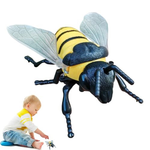 Bienenspielzeug für Mädchen,Bienenspielzeug für Babys - Uhrwerk-Honigbienen-Figuren - Realistische Honigbienenfigur, Modellfigur, Lernspielzeug für, Mädchen und Kinder im Alter von 3–5 Jahren von Generisch