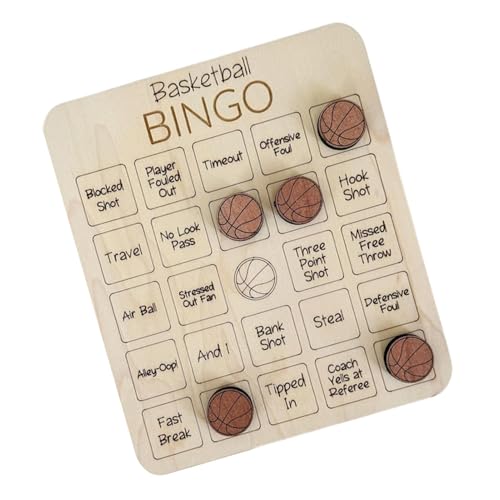 Bingo-Spiel Sport Bingo-Spiel Fußball aus Holz, Sportbingo, Brettspiel Tris Brettspiel Käse Mit Bingokarten Design Fußball Spiel für Familien Nachtspiel aus Holz von Generisch