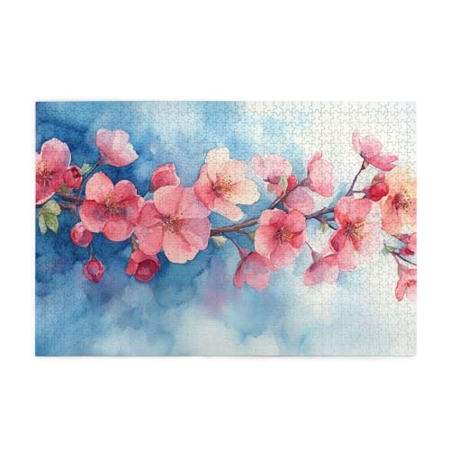 Blaue Blume 1000 Teile Puzzle für Erwachsene Holzpuzzles für Erwachsene Geschenke Wohnkultur Blaue Blume 1000 Teile Puzzle für Erwachsene Holzpuzzles für Erwachsene Geschenke Wohnkultur von Generisch