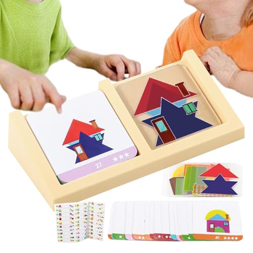 Block Puzzle | Geometrisches Lernpuzzle Aus Holzblöcken,Steckspielzeug Für Kinder Kleinkinder Kindergarten Zuhause Familienzeit Unterricht Block Puzzle | Geometrisches Lernpuzzle Aus Holzblöcken,Steckspielzeug Für Kinder Kleinkinder Kindergarten Zuhause Familienzeit Unterricht von Generisch