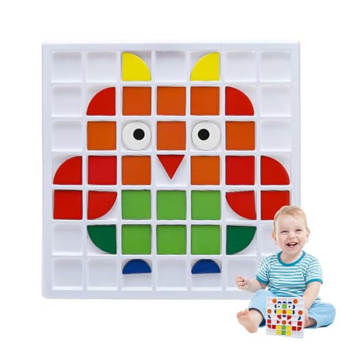 Blocks-Puzzlespiel, pädagogische geometrische Blöcke - Klassisches geometrisches Puzzle-Brettspiel in Mosaikform - Puzzle-Blockspiel für, Mädchen, Kinder, Kinder von Generisch