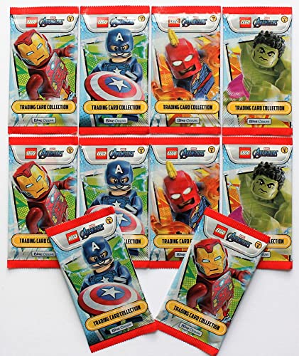 Blue Ocean Lego Marvel Avengers Serie 1 Trading Cards - 10 x Booster (60 Karten) NEU von ZYZYZK