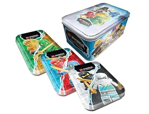 Blue Ocean LEGO NINJAGO Trading Cards Serie 9 – 1x MAXI TIN SET alle 4X verschiedenen Tin´s Deutsche Version von Generisch