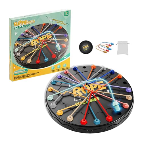 Brainy Knots Rope Untangling Tisch Strategie Brettspiel, Logik-Puzzle-Brettspiel, Familienspiele für Kinder und Erwachsene, Rope Knots Untangle Stack Sorting Toy Für jungens Und Mädchen (1SET) von Generisch