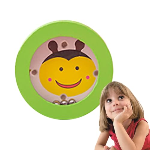 Brettspieltisch, Labyrinth-Brettspiel | Holzkugel-Labyrinth-Spielzeug, Cartoon-Puzzle-Spielzeug,Rundes Kugellabyrinth, Puzzleball für Kinder, Jugendliche, Klassenzimmerpreis von Generisch