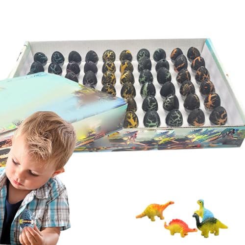 Bruteier für Kinder,Brut-Dinosaurier-Eier,60X Luke im Wasser Dinosaurier-Spielzeug - Eierschlüpfspielzeug, Dinosauriereier mit Dinosauriern im Inneren, Züchten Sie einen Dinosaurier für Kinder, Mädche von Generisch