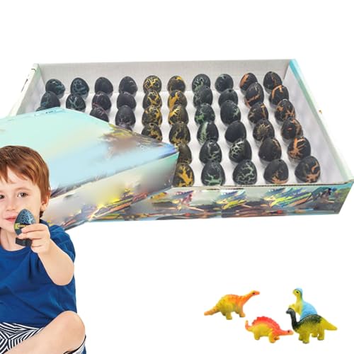 Bruteier für Kinder,Brut-Dinosaurier-Eier - Packung mit 60 kleinen Dinosaurier-Spielzeug-Eiern | Eierschlüpfspielzeug, Dinosauriereier mit Dinosauriern im Inneren, Züchten Sie einen Dinosaurier für Ki von Generisch