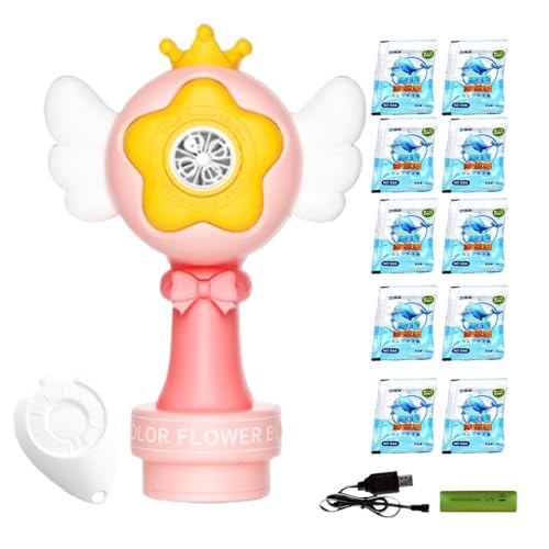 Bubble Maker Für Kinder - Akku Schaumbläser - Mit LED-Lichtern Wiederaufladbarem Akku Schaumspender Für Badewanne Pool Sensorik Garten Hochzeit Geburtstag Fest Rasen Gartenbereich Bubble Maker Für Kinder - Akku Schaumbläser - Mit LED-Lichtern Wiederaufladbarem Akku Schaumspender Für Badewanne Pool Sensorik Garten Hochzeit Geburtstag Fest Rasen Gartenbereich von Generisch