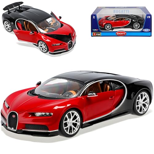 Generisch Bugatti Chiron Coupe Rot Ab 2016 1/18 Burago Modell Auto von Generisch