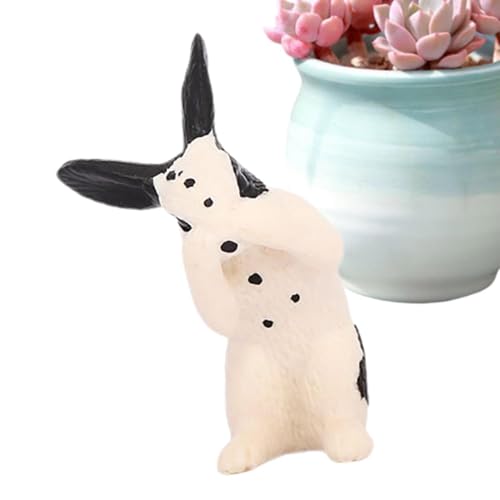 Bunny Figur, Kaninchenfigur,Realistische niedliche Osterhasen -Figuren | Home Desk Dekorationen, Bildungsspielzeug für Kinderbücher, Schreibtische und Zimmer für Kinderbücher, Schreibtische und Zimmer von Generisch