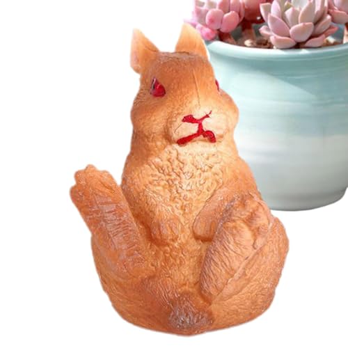 Bunny Figur, Kaninchenfigur - Realistische Bunny Cupcake Toppers süße Party -Gefälligkeiten | Home Desk Dekorationen, Bildungsspielzeug für Kinderbücher, Schreibtische und Zimmer für Kinderbücher, Sch von Generisch