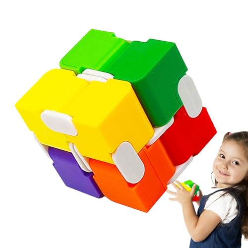 Bunter Würfel, Regenbogenblöcke - Farbmischende, pädagogische Puzzle-Würfel, Partygeschenke,Innovative tragbare Denksportaufgaben, Würfelpuzzle-Spielzeug für Erwachsene, für Familien, Liebhaber, Freun von Generisch