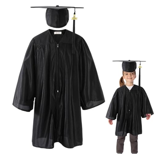 Cap und Abschlusskleid im Kindergarten, Abschlusskappe und Kleid für Kinder, Abschlusskleid und Kapuze, Abschlussanzüge, Promotionskleider, Grundschule Doktoranden, Abschlusskleidung von Generisch