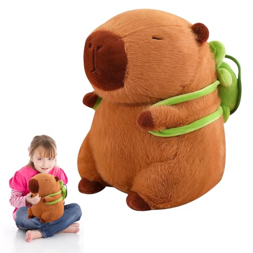 Generisch Capybara Kuscheltier, Superweiches Plüschtier mit abnehmbarem Schildkrötenrucksack, Niedliches Kuscheltier Capybara, Kinder, Freunde, Geburtstag & Weihnachten Generisch Capybara Kuscheltier, Superweiches Plüschtier mit abnehmbarem Schildkrötenrucksack, Niedliches Kuscheltier Capybara, Kinder, Freunde, Geburtstag & Weihnachten von Generisch