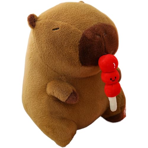 Capybara-Plüschkissen, Plüsch-Capybara-Spielzeug - Tierisches Capybara-Kissenspielzeug mit kandierten Haws,Weiches, kuscheliges Kinderschlafkissen mit süßem Tiermotiv für Sofa, Couch, Bett von Generisch