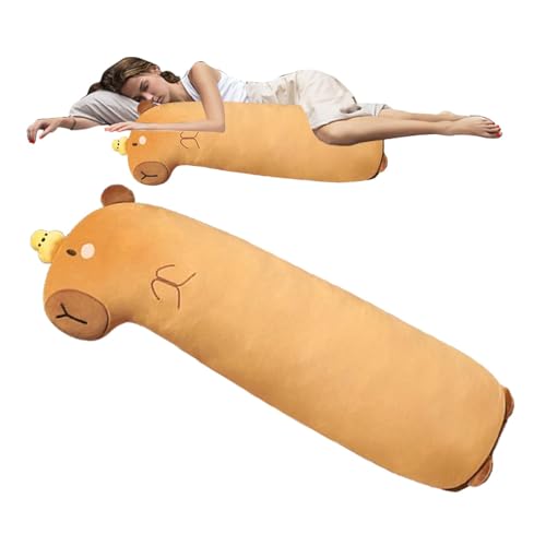 Capybara Plüschtier - Capybara-Puppe für Kinder | Dekorative Stoffpuppe mit Körper | Stofftier mit Kapbarenkörper | Kuscheltier | Langes gefülltes Körperkissen Capybara Plüschtier - Capybara-Puppe für Kinder | Dekorative Stoffpuppe mit Körper | Stofftier mit Kapbarenkörper | Kuscheltier | Langes gefülltes Körperkissen von Generisch