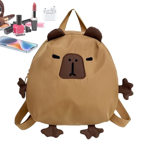 Capybara-Reisetasche, schöner Schulrucksack, Schultasche mit großem Fassungsvermögen, modisch, hässlich, niedlich, individuell, kreativ, Rucksack, Capybara-Reisetasche – schön, langlebig, zum Pendeln von Generisch