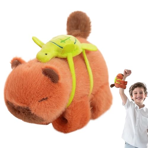 Capybara Schnapparmband, Kinder Capybara Plüschtier Schnapparmbänder, Plüsch Slap Bands Spielzeug, Klatscharmband Mitbringsel Kindergeburtstag Geburtstag Ostern von Generisch