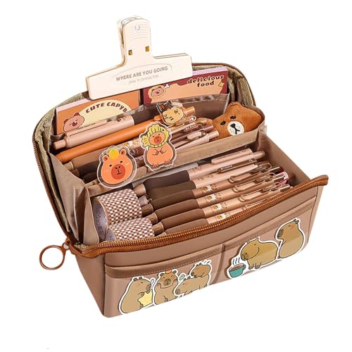 Capybara-Schreibset, Capybara-Federmäppchen, Geschenktasche, Lineal, Korrekturband In Rosa, Brosche, Clips, Gelstift, Notizblock, Textmarker, Aufkleber, Schlüsselanhänger Capybara-Schreibset, Capybara-Federmäppchen, Geschenktasche, Lineal, Korrekturband In Rosa, Brosche, Clips, Gelstift, Notizblock, Textmarker, Aufkleber, Schlüsselanhänger von Generisch