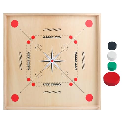 Board, Spiel Mit Münzen, 44.7cm Brettspiel Holz Familienspiele, Shuffleboard Strategie Spiele Für Game Night von Generisch