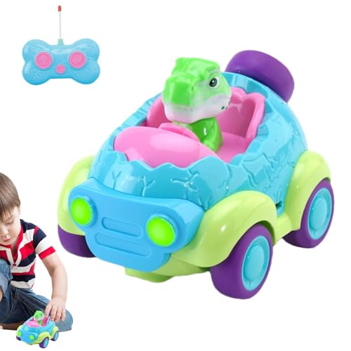 Cartoon Dinosaur Toy, Rechargeable Dinosaur Car, Kids RC Car Toy, Indoor Outdoor Dinosaur Car, Imaginative Play Car, 5.51x3.94x3.54 Inches For Children Aged 2-4 Years, This Toy Car Is Built To Be Eas von Generisch