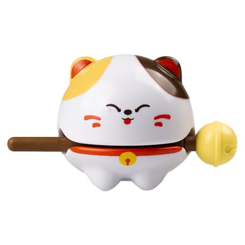 Cartoon-Tempelblock, Holzblockinstrument,Lucky Cat Temple Block Percussion-Spielzeug - Unique Instruments Cartoon-Tier-Schreibtisch-Ornament, Schreibtischspielzeug-Klangtrommel für den -Auto-Schreibti von Generisch