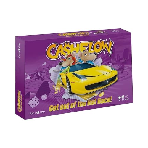 Cashflow Brettspiel Reicher Vater R. Kiyosaki, Strategie-Rennspiel mit Würfeln, für 2-6 Spieler (Englische Version) von Generisch