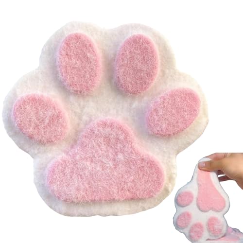 Cat Paw Squishy, Katzenpfoten-Quetschspielzeug für Stressabbau und Spaß, weiches Squishy Pfoten-Spielzeug für Kinder und Erwachsene, perfekt für Zuhause, Büro und Reisen (Rosa) von Generisch