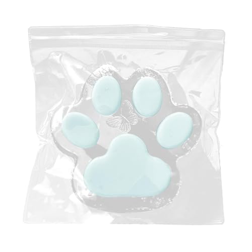 Cat Paw Squishy Squishy Giant Cat Paw Clear Toy, Squeeze Fidget Toy, Stress Relief Squeeze Balls Goodie Bag Stuffers Pinching Toys, Stress Relief Super Soft Squeeze Fidget Toys, Squishy Paw 14x14x5cm von Generisch