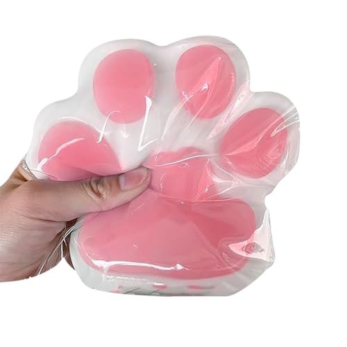 Cat Paw Stress Relief Toy,Giant Cat Paw Squishy Jumbo,Handmade Cat Paw Squishy,Funny Squeeze Anti-Stress Ball,5 Inch X-Large Size Cat Paw Giant Paw Squishy Fidget Toys for Anxiety & Relaxation (Pink) von Generisch