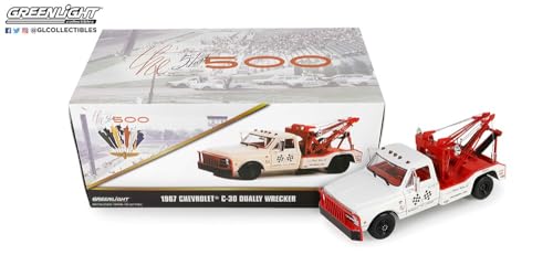 Chevrolet C-Serie C30 Weiss Abschlepper Indianapolis 500 Speedway 2. Generation 1967-1972 1/18 Greenlight Modell Auto von Generisch