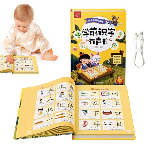 Chinesische Hörbücher für Kinder, Hörbuch für Kinder - Buch über interaktive Sprechaktivitäten,Mathematik-Lernspielzeug, chinesische Sprachlernbücher von Generisch