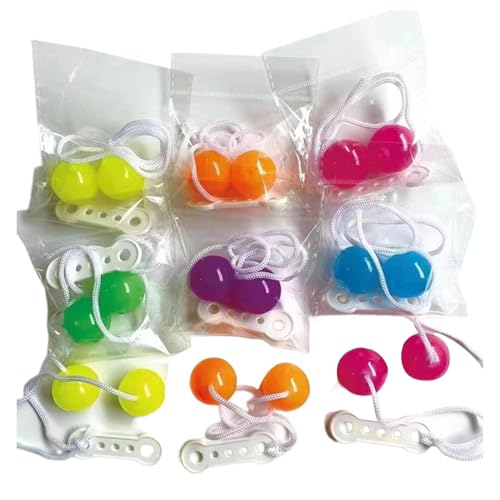 Clack Noisemakers - Klassische Balls -sensorische Spielzeug mit Handkoordination | Vintage Toys Clackers Bälle mit Retro Fun | Plastikklick -Klackkugeln für Stressabbau und Fokus Clack Noisemakers - Klassische Balls -sensorische Spielzeug mit Handkoordination | Vintage Toys Clackers Bälle mit Retro Fun | Plastikklick -Klackkugeln für Stressabbau und Fokus von Generisch