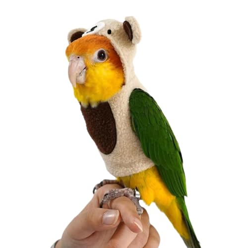 Cockatiel Costume, Cute Bird Costume, Bear Shape Parrot Cloth, Warm Parrot Cloak, Multi-Purpose Bird Clothes, Parrot Cosplay Prop, Bird Apparel for Conures, Cockatiel Outfit, Fun Bird Dress-Up, von Generisch