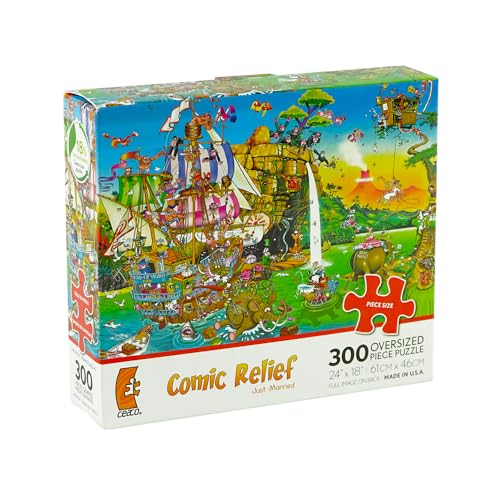 Comic Relief Just Married Puzzle 300 Teile, Puzzlespaß für Kinder und Erwachsene, Gedächtnistraining, Geduldsspiel, Lernpuzzle für Kinder ab 10 Jahren, tolle Geschenkidee Comic Relief Just Married Puzzle 300 Teile, Puzzlespaß für Kinder und Erwachsene, Gedächtnistraining, Geduldsspiel, Lernpuzzle für Kinder ab 10 Jahren, tolle Geschenkidee von Generisch