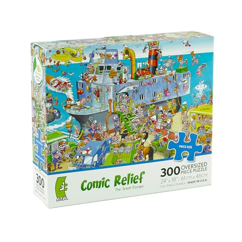Comic Relief The Great Escape Puzzle 300 Teile, Puzzlespaß für Kinder und Erwachsene, Gedächtnistraining, Geduldsspiel, Lernpuzzle für Kinder ab 10 Jahren, tolle Geschenkidee Comic Relief The Great Escape Puzzle 300 Teile, Puzzlespaß für Kinder und Erwachsene, Gedächtnistraining, Geduldsspiel, Lernpuzzle für Kinder ab 10 Jahren, tolle Geschenkidee von Generisch