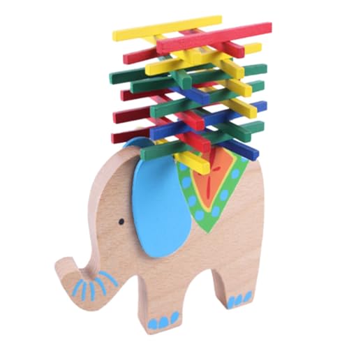 Compatible with Motorikschleifen Holz Kinder Kreative Nette Bunte Strahl Gebäude Farbe Stick Spiel Frühen Bildung Pädagogisches Holz Dekoration Spielzeug Kleinkindspielzeug (A, One Size) von Generisch