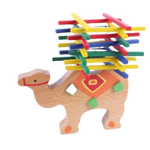 Compatible with Motorikschleifen Holz Kinder Kreative Nette Bunte Strahl Gebäude Farbe Stick Spiel Frühen Bildung Pädagogisches Holz Dekoration Spielzeug Kleinkindspielzeug (B, One Size) von Generisch