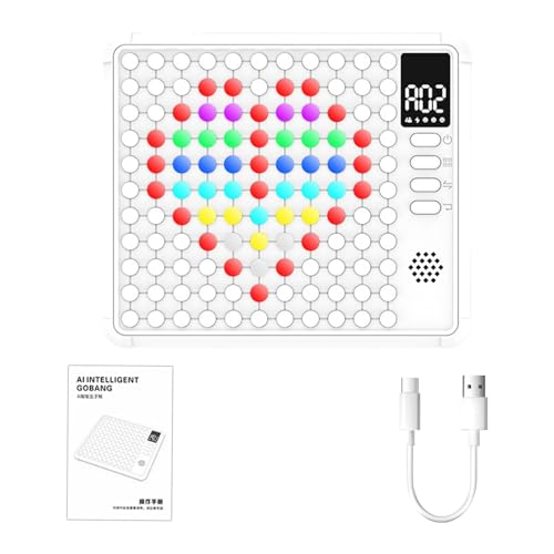 Connect 5 in A Row Dot Elektronisches Spiel,Connect 5 in A Row Game, Intelligente Schachbrettspiele, Kinderschachbrettspiele KI-Brettspiel für Mädchen ab 3 Jahren von Generisch