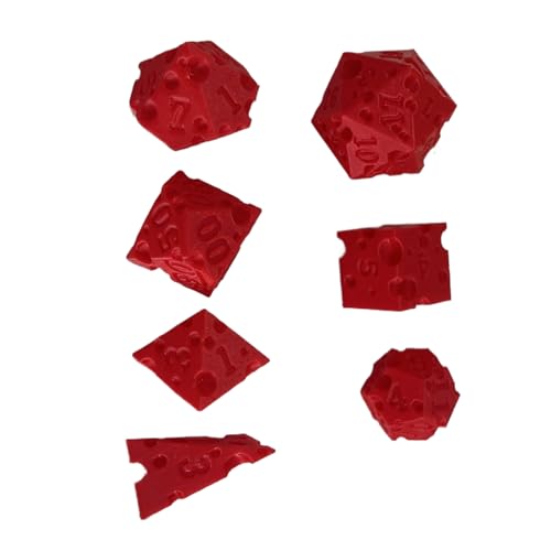 Cool Dice - 7-teilige Käse-Roll-Würfel - 3D-gedrucktes interaktives Requisit für Rollenspiel Mathe Lernen Unterricht Entscheidungsfindung Reise Party Klassenraum Familiennacht Cool Dice - 7-teilige Käse-Roll-Würfel - 3D-gedrucktes interaktives Requisit für Rollenspiel Mathe Lernen Unterricht Entscheidungsfindung Reise Party Klassenraum Familiennacht von Generisch