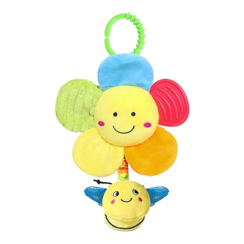 Crib Hangoble Rattles Toys, Wiege für Tiere rund um Rattle Toy - Reiseaktivität Plush Plush Animal Wind Chime | Babyschale für die Haut für Arsch, Wiege und Autositze von Generisch