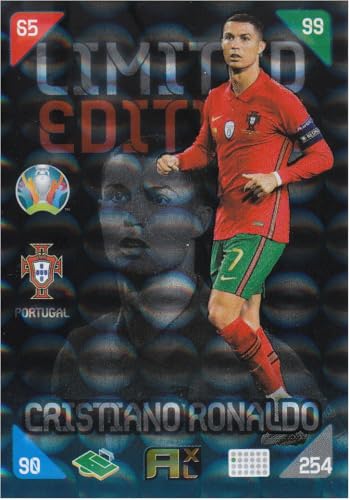 Cristiano Ronaldo Portugal Glitzer Fußball Sammelkarte Limited Edition Euro 2020 von Generisch