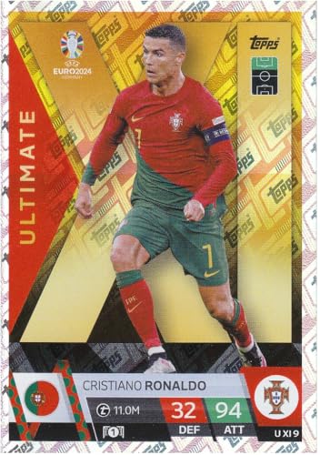 Cristiano Ronaldo t 11.0M Ultimate Holo Foil Fußball Sammelkarte Portugal U XI 9 von Generisch